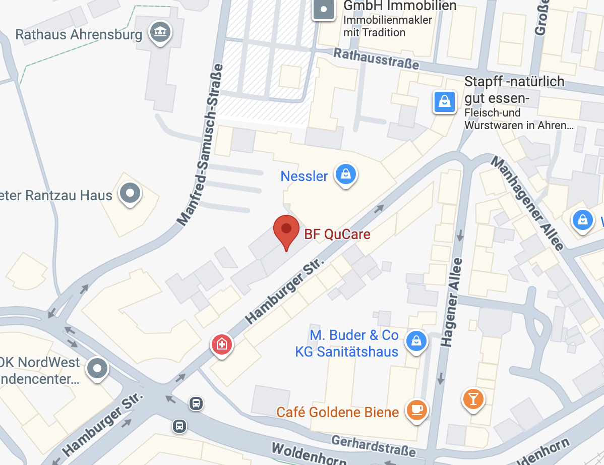 Lageplan B&F QuCare GmbH